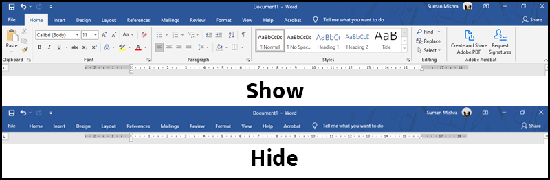 MS-Word or Microsoft Word Shortcut Keys